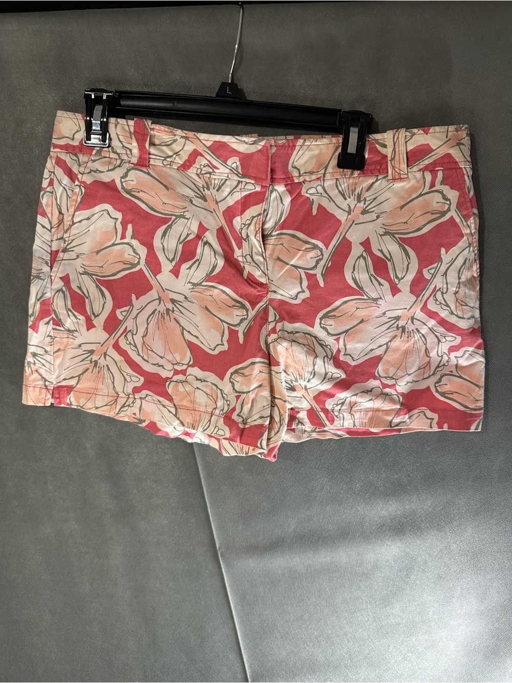 New York & Company Floral Print Cotton Blend Shorts Size 12